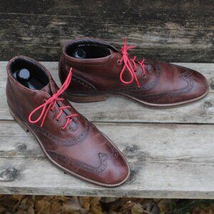 Cole Haan Brown Leather Wingtip Boot, EUC, Men's 7 M
